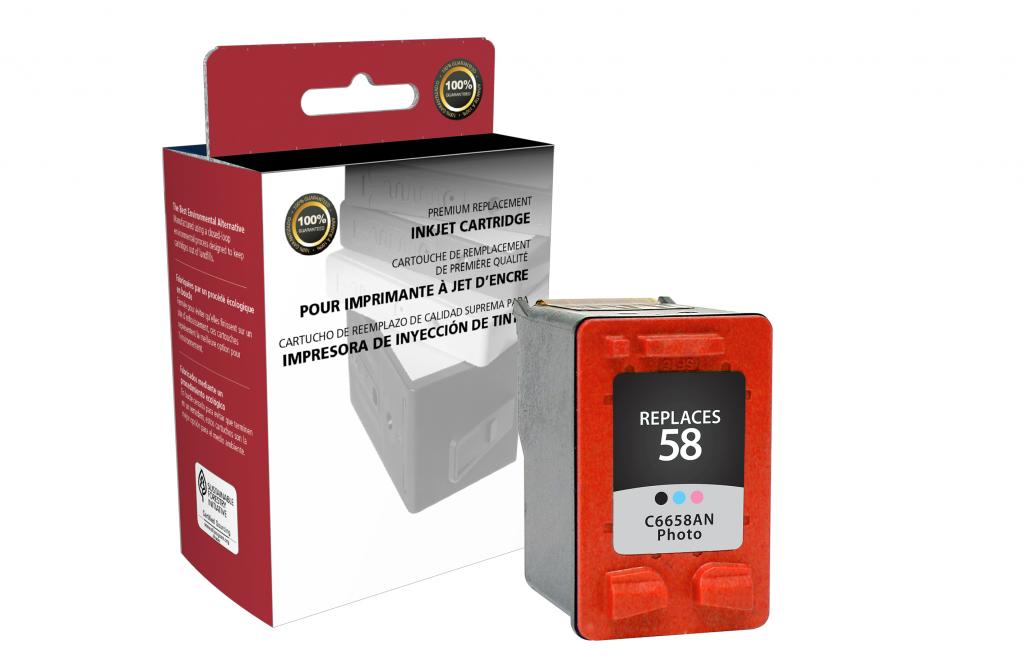 Photo Ink Cartridge for HP C6658AN (HP 58)