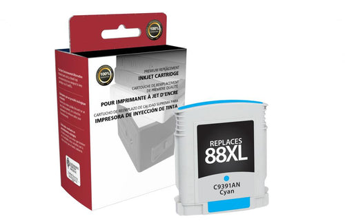 High Yield Cyan Ink Cartridge for HP C9391AN (HP 88XL)