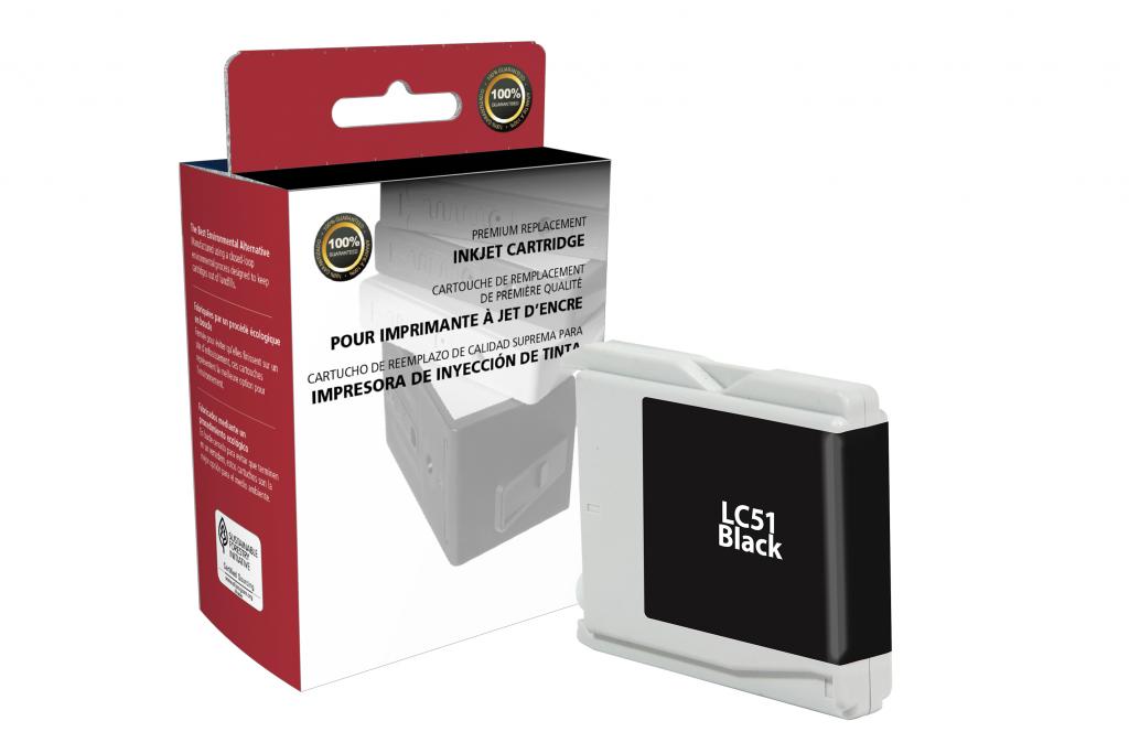 Black Ink Cartridge for Brother LC51