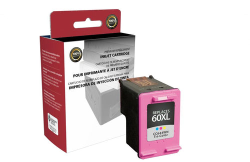 High Yield Tri-Color Ink Cartridge for HP CC644WN (HP 60XL)