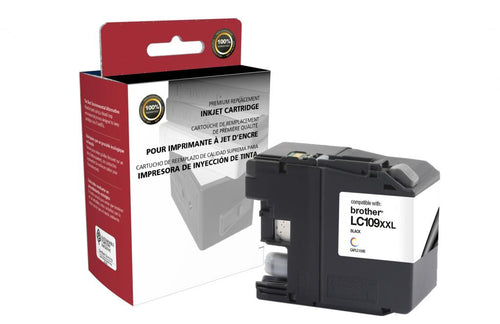 Super High Yield Black Ink Cartridge for Brother LC109