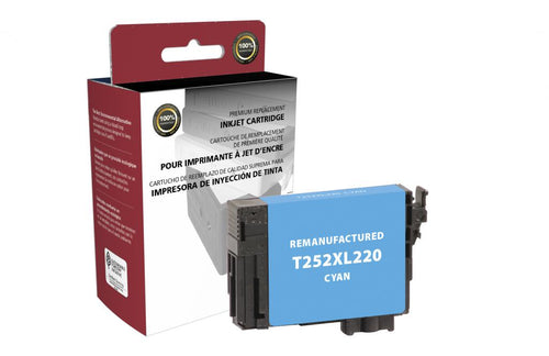 Epson Remanufactured T252XL220 Cyan High Yield Ink Cartridge