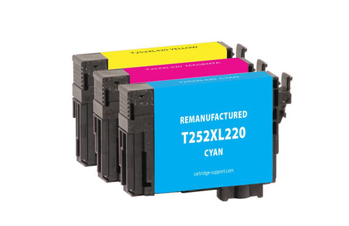 Cyan, Magenta, Yellow High Yield Ink Cartridges for Epson T252XL 3-Pack