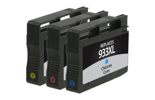 Cyan, Magenta, Yellow Ink Cartridges for HP 933XL 3-Pack