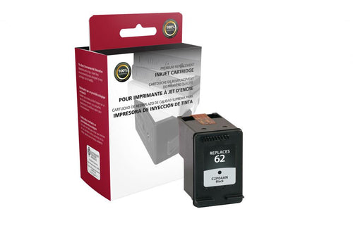Black Ink Cartridge for HP C2P04AN (HP 62)