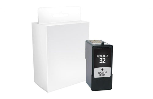 Black Ink Cartridge for Lexmark #32