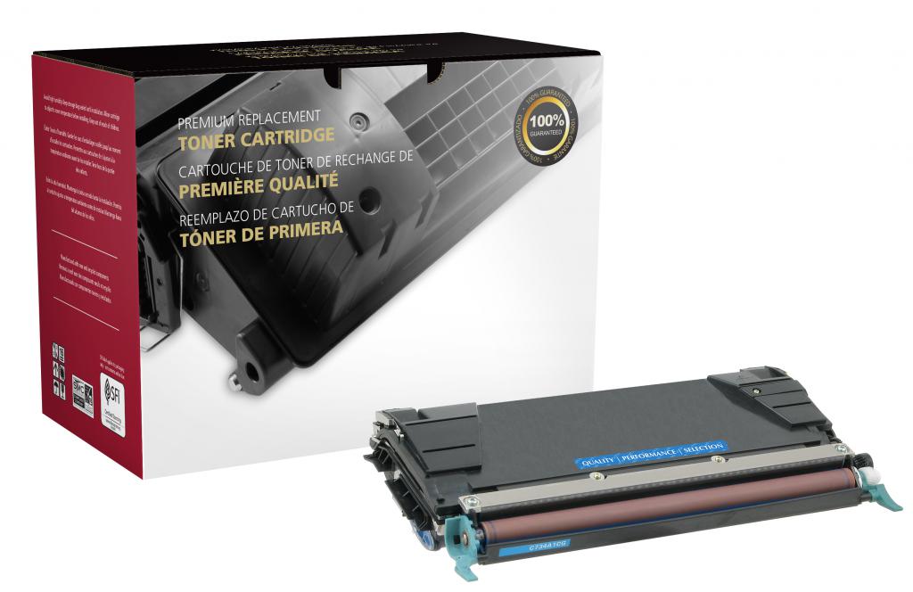 High Yield Cyan Toner Cartridge for Lexmark C520/C522/C524/C534